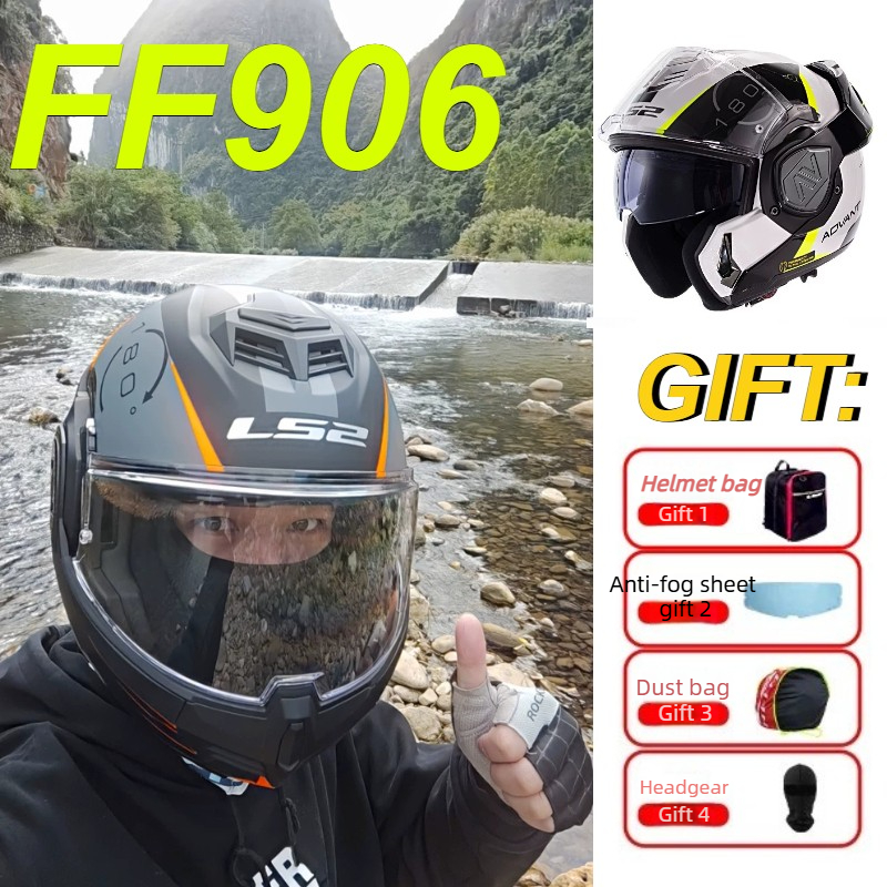 Modular Flip Up Motorcycle Helmet Dot Approved - LS2 FF906 Advant Modulaire Flip-up Motorhelm