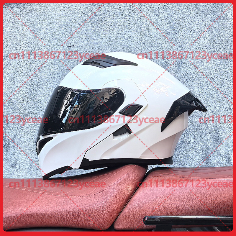 Dual Visor Motorcycle Racing Helmet - voor Orz motorhelm, modulaire helm met
