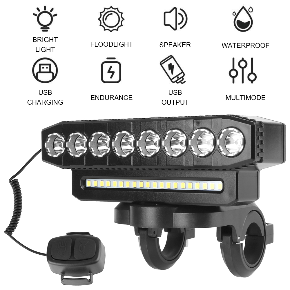 Universal Motorcycle Led Headlight Projector - Waterdichte motorfietsspots Draagbare oplaadbare LED-koplamp 8/5