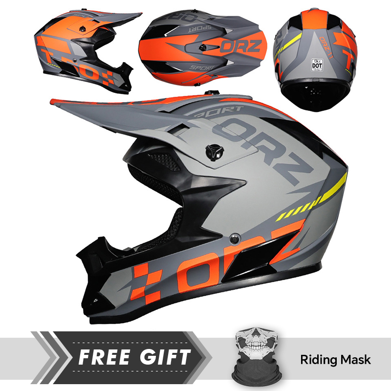 Quick Release Buckle Motorcycle Helmet - Offroad Helm Ooggelaatsbescherming Comfortabele Ventilatie Crossfiets
