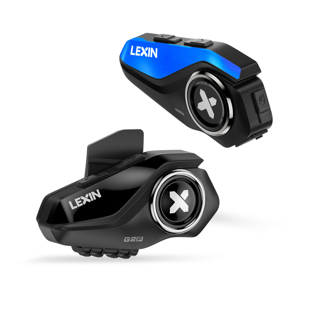 Universal Motorcycle Helmet Intercom Headset - Lexin G2P 2-delige motorhelm intercoms Bluetooth