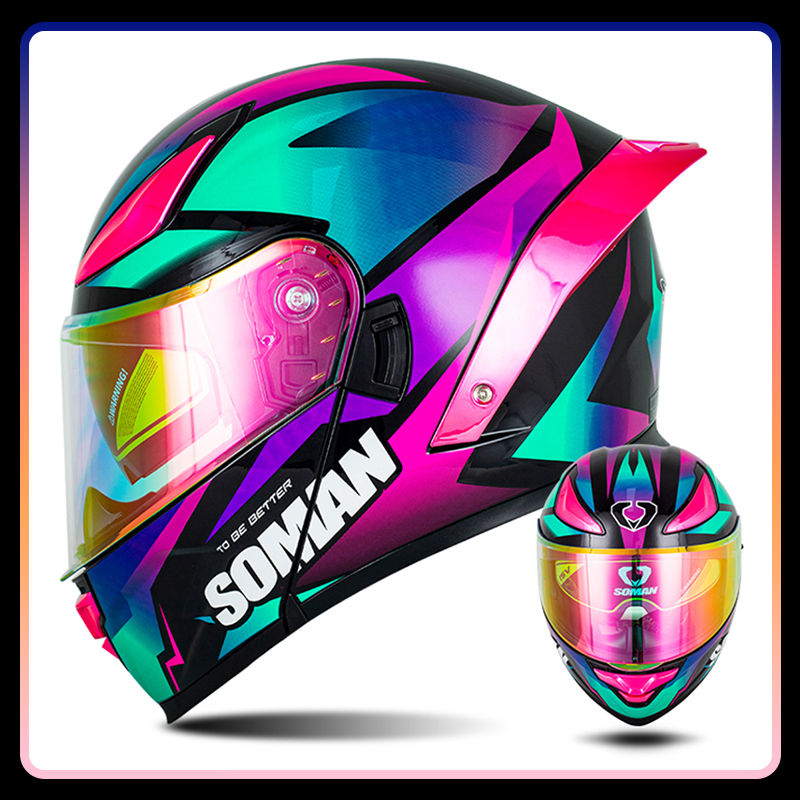 DOT Goedgekeurde Integraal Mot - Modular Flip Up Motorcycle Helmet Dot Approved recensie en prijs