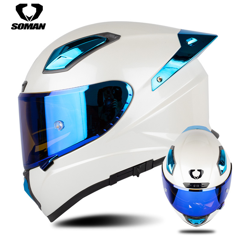 Soman motorhelm koolstofvezel  - Carbon Fiber Lightweight Motorcycle Helmet recensie en prijs