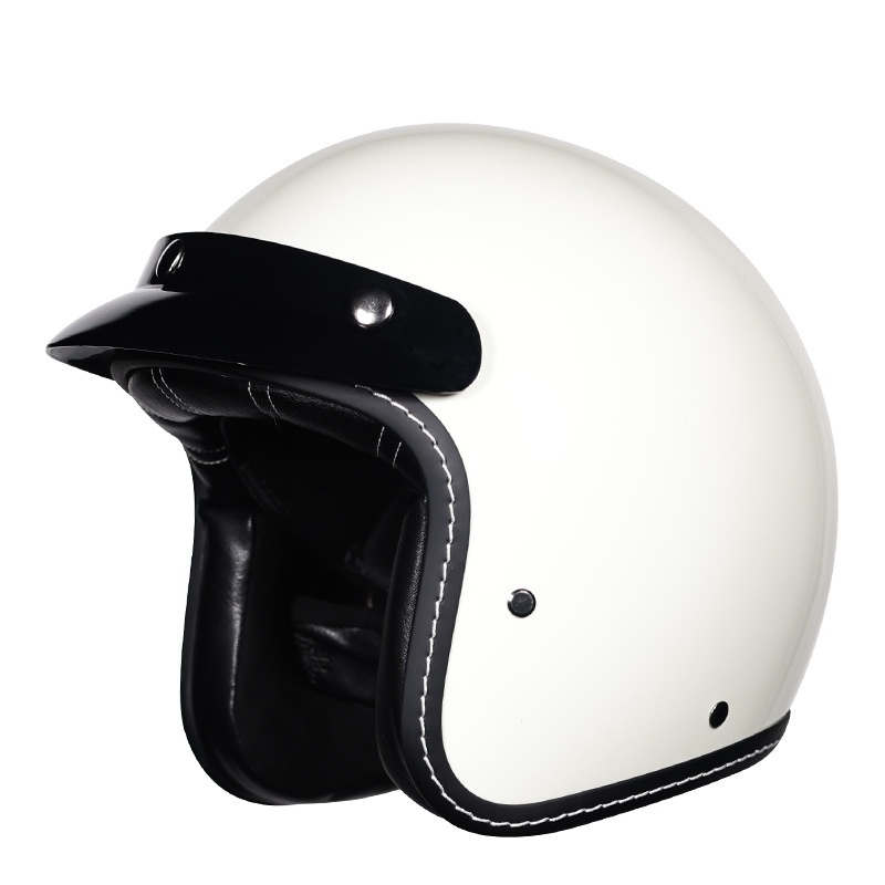 Unisex retro 3/4 open-face mot - Vintage Open Face Retro Helmet recensie en prijs