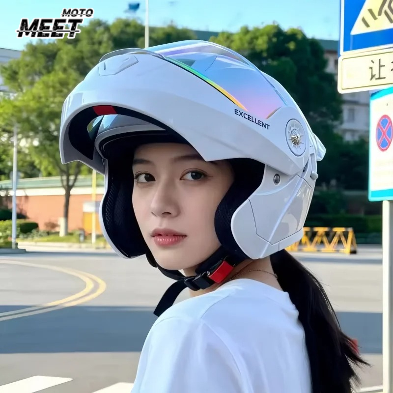 Modulaire vierseizoenen motorh - Motorcycle Helmet Inner Sun Visor Lens recensie en prijs