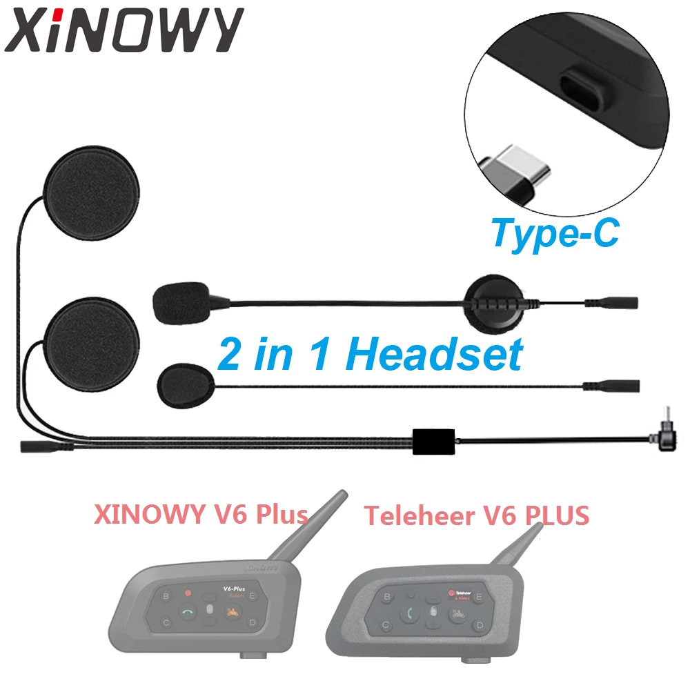 Type-C Oortelefoon Speaker Acc - Universal Motorcycle Helmet Intercom Headset recensie en prijs
