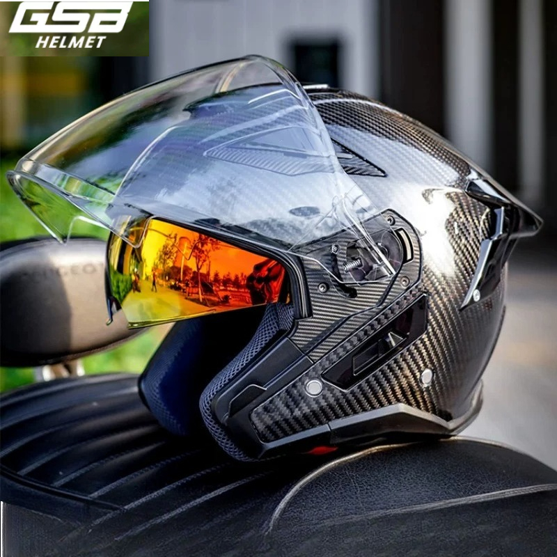 GSB Koolstofvezel Motorhelm He - Carbon Fiber Lightweight Motorcycle Helmet recensie en prijs