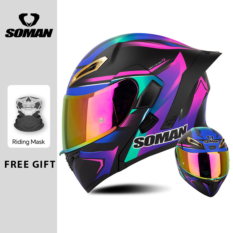Unisex DOT goedgekeurde opklap - Modular Flip Up Motorcycle Helmet Dot Approved recensie en prijs