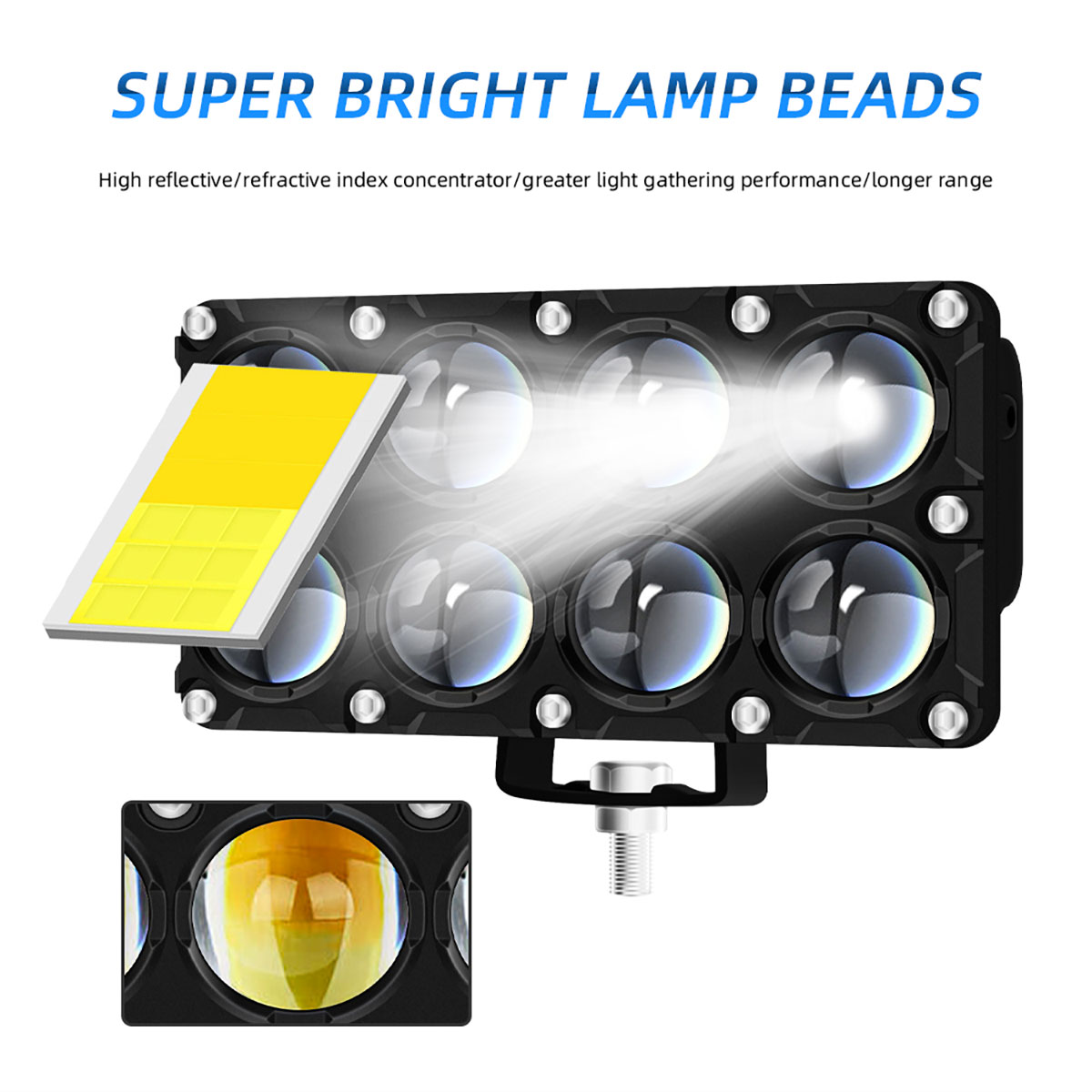 6/8/10 Lens Hulp Motorfiets Sp - Universal Motorcycle Led Headlight Projector recensie en prijs