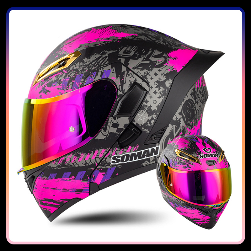 Mannen Vrouwen Motorhelmen Ful - Modular Flip Up Motorcycle Helmet Dot Approved recensie en prijs