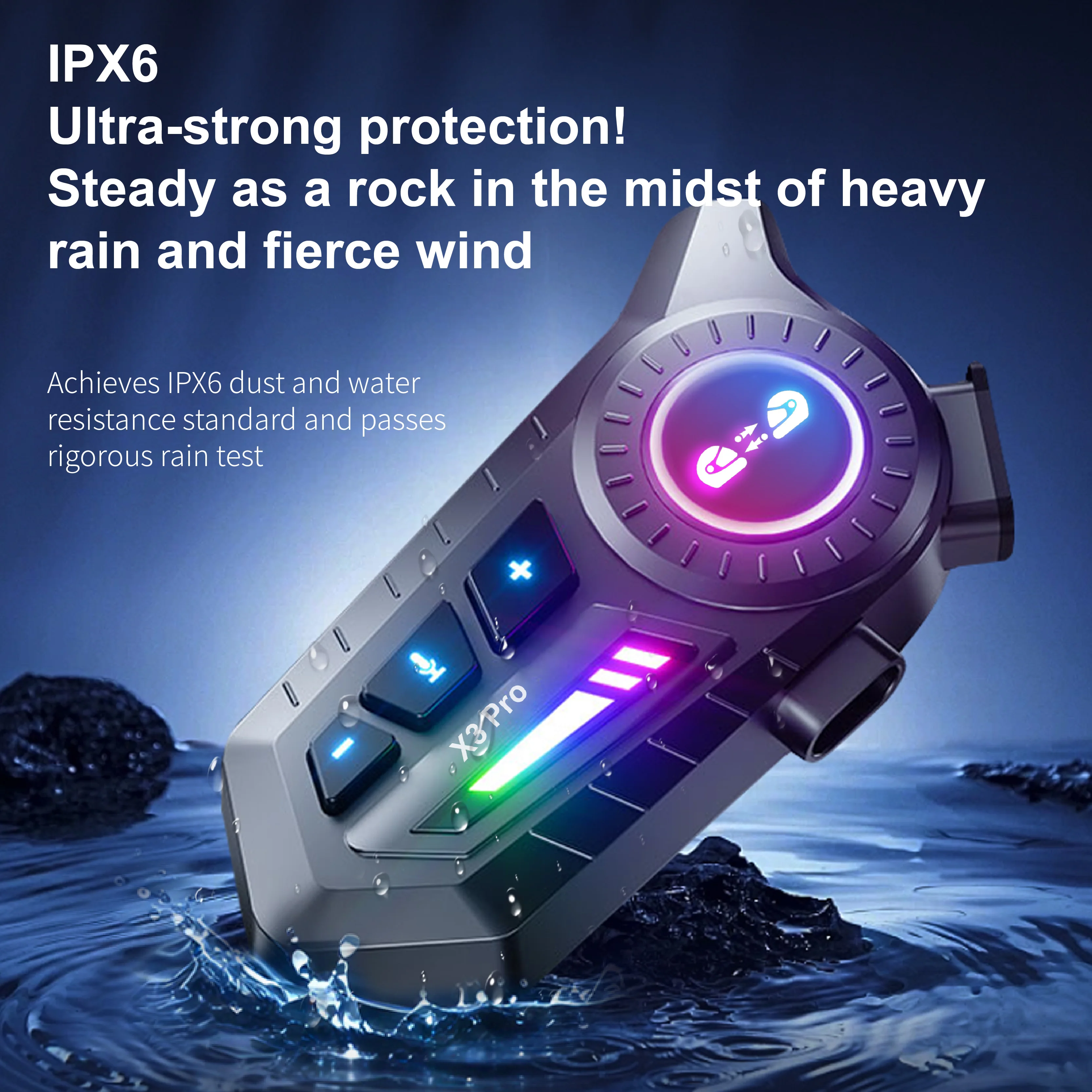 1/2 Stuks X3Pro Bluetooth 6.0  - Universal Motorcycle Helmet Intercom Headset recensie en prijs