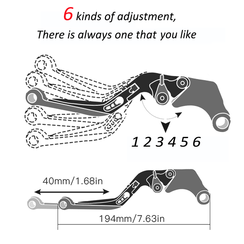 Voor HONDA Integra 700 750 S 7 - Cnc Aluminum Adjustable Brake Clutch Levers recensie en prijs