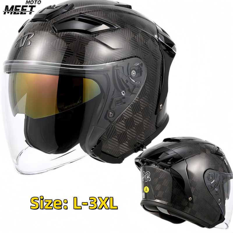 Motorhelm met volledige gezich - Carbon Fiber Lightweight Motorcycle Helmet recensie en prijs