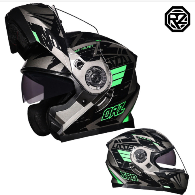 Orz Volledige Gezicht Dual Viz - Modular Flip Up Motorcycle Helmet Dot Approved recensie en prijs